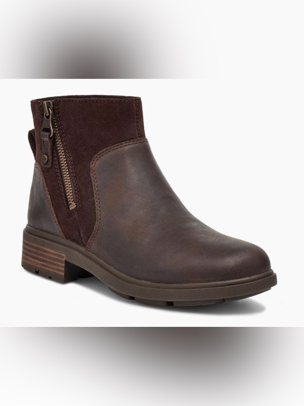 UGG Women’s Harrison Leather Suede Ankle Boots Size 8.5